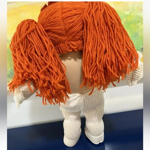 Cabbage Patch Kids Doll Twins Red Yarn Hair Green Eyes Dimple 1985 Vintage 80s